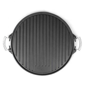 Pre Seasoned Reversible Round Cast Iron Griddle